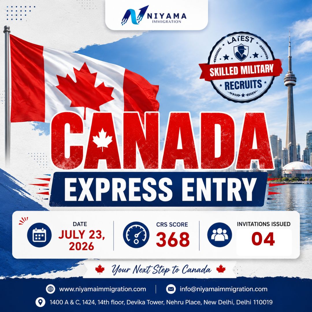 Canada Express Entry Skilled Military Recruits Draw: 4 Invitations Issued with CRS Score 368