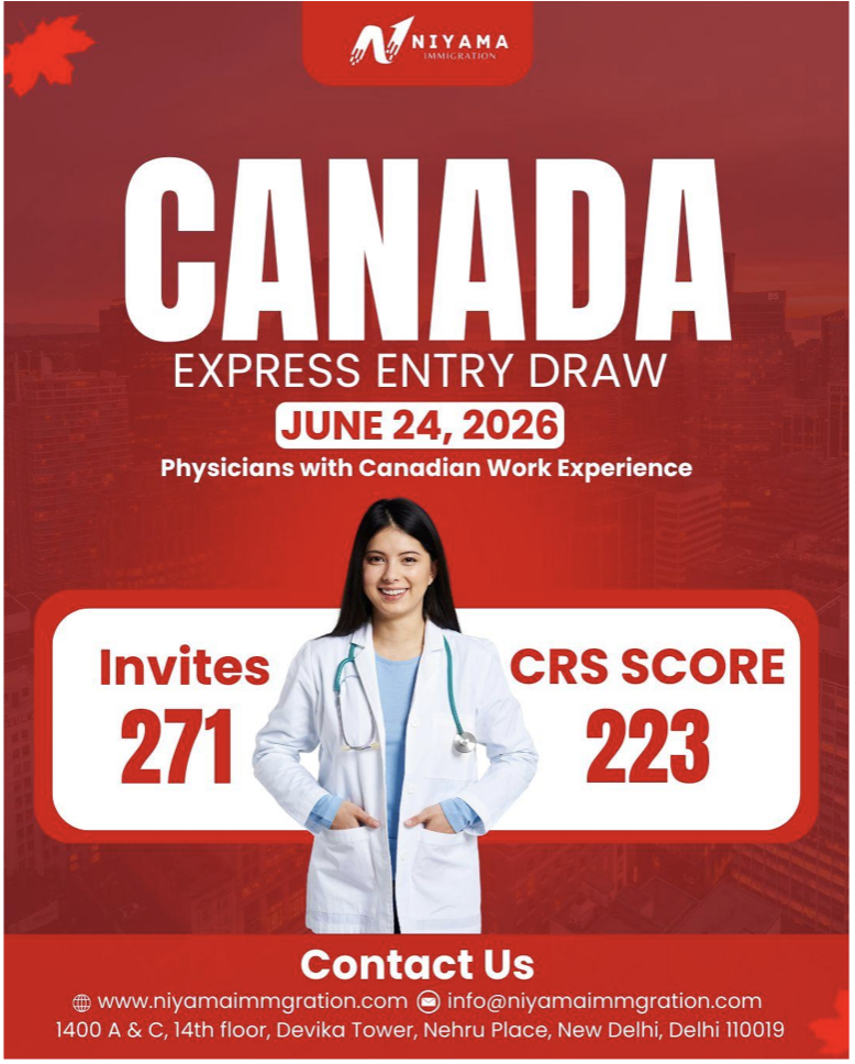 Canada Issues 271 ITAs to Physicians with Canadian Work Experience — CRS Score as Low as 223