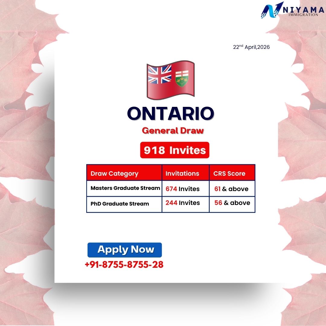 Ontario Issues 918 Invitations in Latest General Draw — April 22, 2026